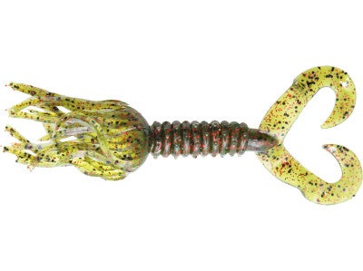Big Bite Baits Double Tail Skirted Grub 10pk