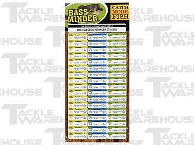 Bass Minder Line Reminder Stickers