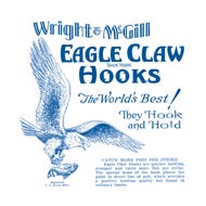 The iconic 'Eagle Claw Hooks' font was created.