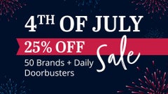 4th of July Sale: 25% Off Select Brands
