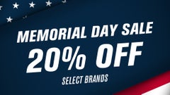 Memorial Day Sale: 20% Off Select Brands
