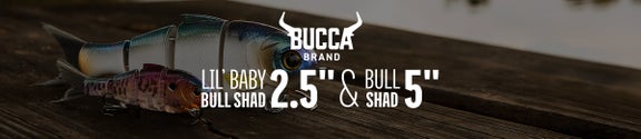 Bucca Brand Lil' Baby Bull Shad 2.5" & Bull Shad 5"