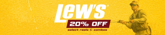 Save BIG on Lew's gear