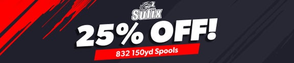 25% Off Sufix 832 150yd Spools