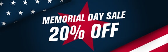 Memorial Day Sale 20% Off Select Brands