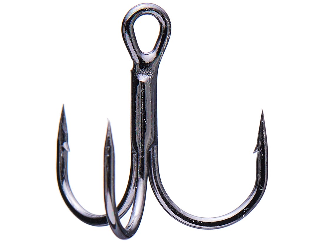Victory Hooks 30101 Round Bend Short Shank Treble 50pk Tackle Warehouse