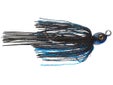 D&M Piranha Swim Jig Black Blue Flash 3/8