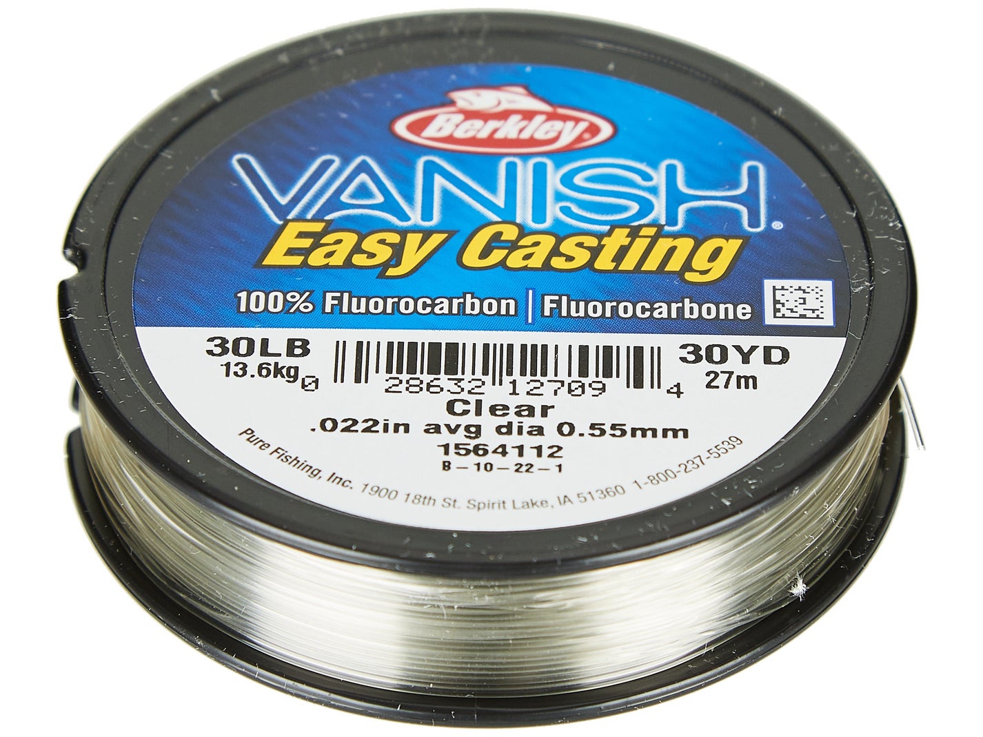 Berkley Vanish Fluorocarbon Berkley Vanish Clear Fishing Line - 0.010in | 0.25mm Fluorocarbon Leader & Main Line 0.010 Inch Fishing Line - Foto 2