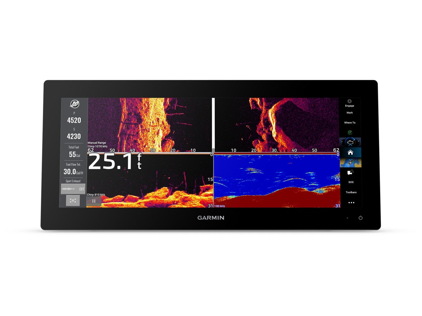 Garmin GPSMAP 15x3 Ultrawide Chartplotter Fishfinder - Tackle Warehouse