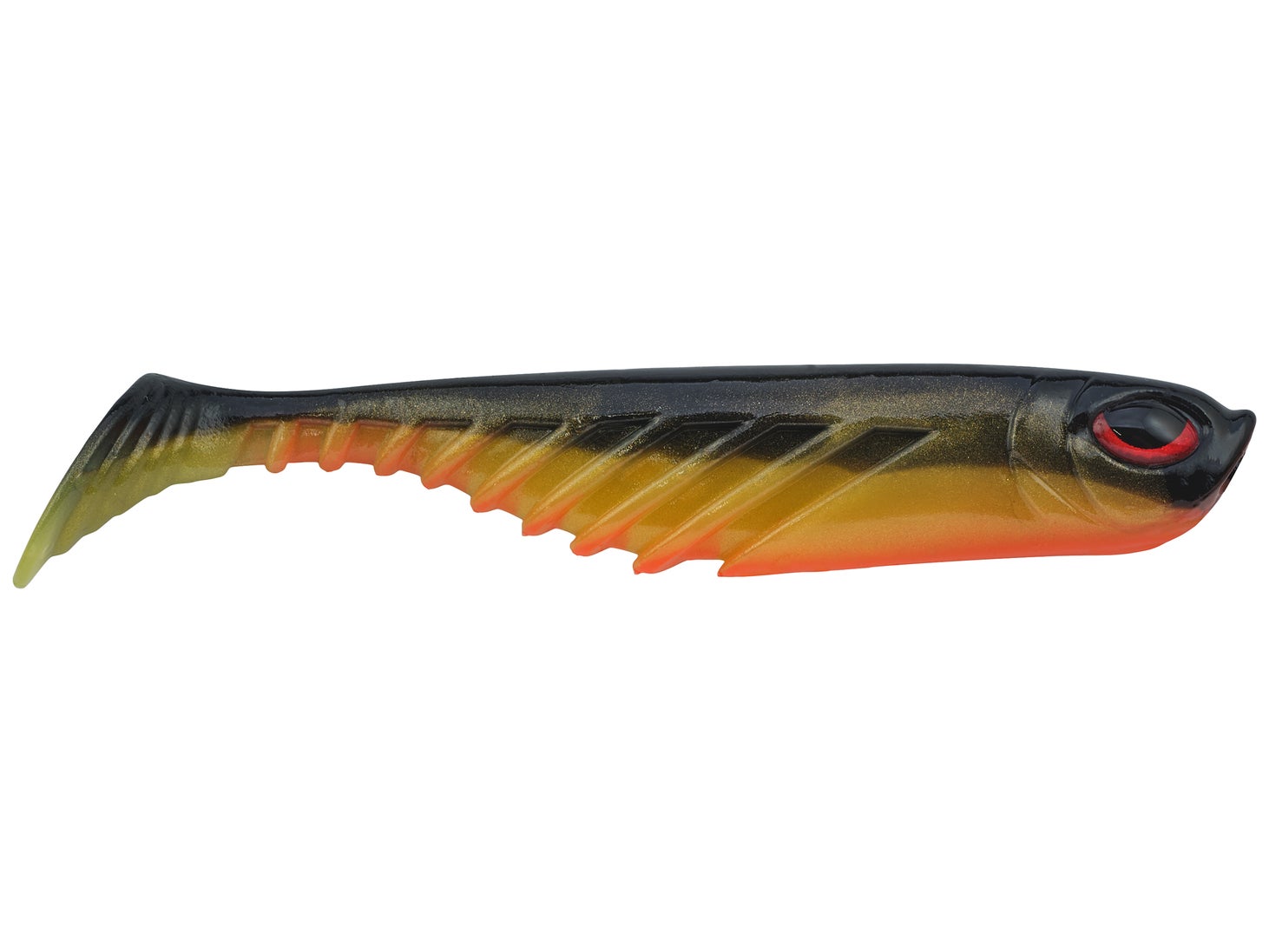 PowerBait Ripple Shad Soft Bait - 3 1-2″ Length, Firetiger, Per 7
