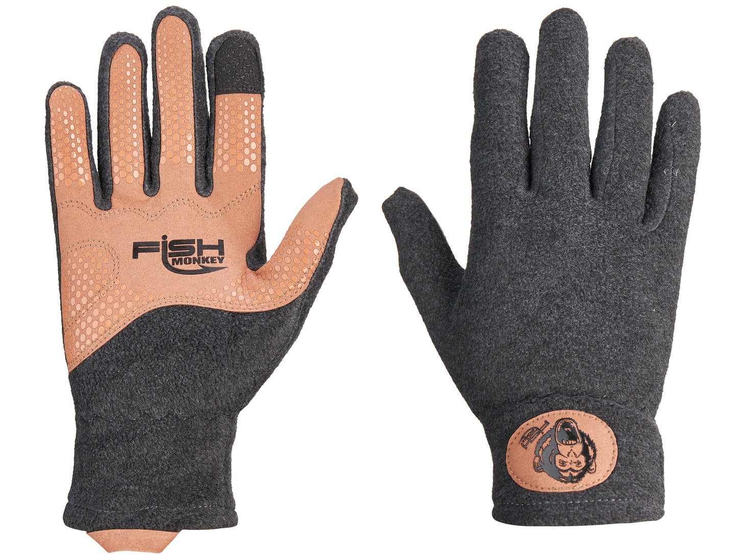 Fish Monkey Task Fleece Fishing Gloves Tackle Warehouse