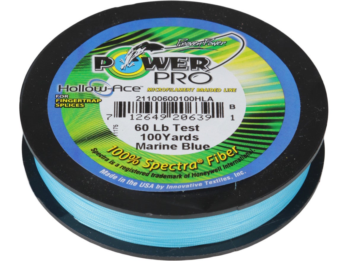 Power Pro Hollow Ace Spliceable Braided Line Blue | Tackle Warehouse