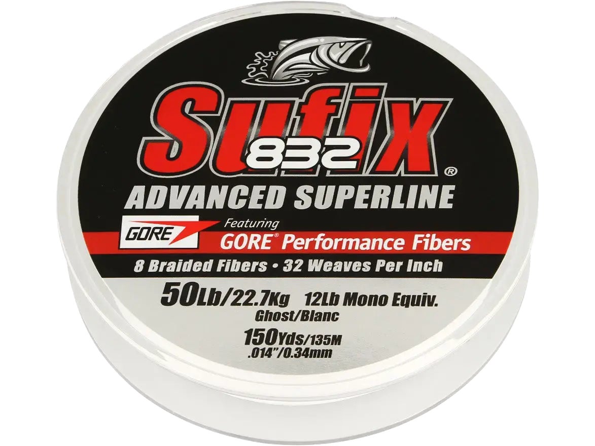 Sufix 832 Braided Line Ghost - Tackle Warehouse