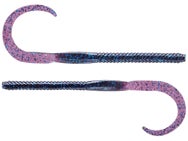 Bruiser Baits Curly Tail Worm 10" Plum