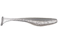 Armor Shad Paddle Tail Swimbait PB Silver 4" 8pk