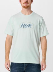Huk Script Short Sleeve Shirt Algae Heather 