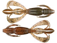 Keitech Crazy Flapper Green Pumpkin Fire 4.4"