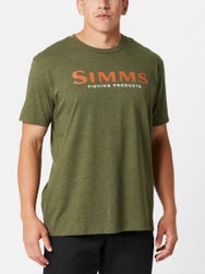 Simms Logo Short Sleeve Shirt Loden Heather