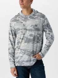 Huk Leeward KC Printed Hoodie Harbor Mist