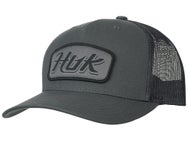 Huk Script Patch Trucker Hat Dark Shadow