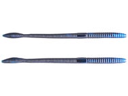 Perfect Plastic Bullworm Black Blue Swirl 10"