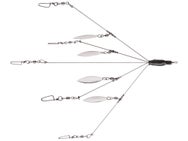 Treeshaker Spin Rig Jr Umbrella Rig 