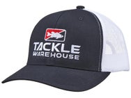 Tackle Warehouse Vertical Trucker Hat Black/White