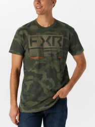 FXR Elevate Premium Short Sleeve Shirt Army Camo/Moss