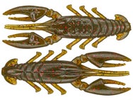 Xzone Finesse Stealth Craw Grass Craw 2.5" 6pk