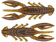 Xzone Finesse Stealth Craw Grn Pump Black Flk 2.5" 6pk