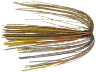 DW Lures 5-Pack Silicone Skirts For Spinnerbait Buzz Bait Bass Fishing - Chart/White/Lite Blue