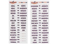 Fishing Tackle Labels