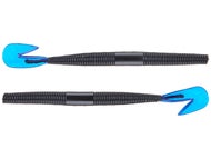 Bass Assassin RSB Worm Black / Blue Tail
