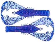Yamamoto Baits YamaCraw Soft Plastic Crawfish Bait - Mega Floater Formula, 8 Pack (Sapphire Blue)