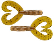 2pcs Fish WOW! 10" with Curly Tail Extended Perch Grub Soft Lure - White