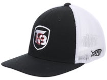 White Fish Hook Logo Black Flexfit - Skillfish cap