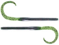 Bruiser Baits Curly Tail Worm 10 Watermelon Red