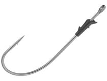 Eagle Claw Lazer Worm Round Bend Hook, Size: 4/0, Black