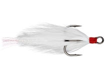 Gamakatsu Treble Hook Feathered White-red Size 4 2ct for sale