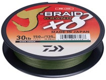 Daiwa J-Braid x8 Grand Braided Line, Green