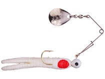H&H Pro Cajun Super Spinner Fishing Lure, White & Red, 1/8 oz., Pcss-13n