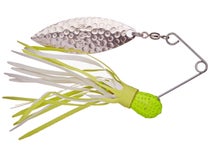 H&H Willow Leaf Spinner, 3/8 oz, White, Multicolor