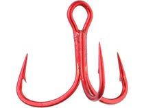 100 Mustad KVD-Elite RED Triple-Grip 1X Treble Hooks Size 8 TG76NP