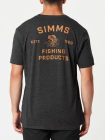 Simms Stacked Bass Short Sleeve Charcaol Heather