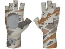 Simms Solarflex Half-Finger Sunglove Ghost Camo Stone / XL