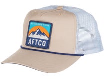 AFTCO Lemonade Leather Trucker Hat - Slate Blue