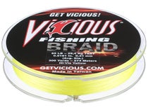 Vicious Fishing Braid Hi-Vis Yellow 10lb Test 150 Yards