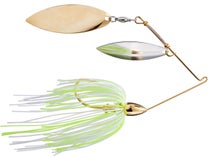 War Eagle Gold Double Willow Spinnerbait 3/8 oz / White Chartreuse