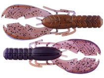 x Zone Lures Muscle Back Craw Peanut Butter and Jelly / 4