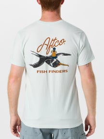 Aftco Fish Finders Short Sleeve Seafoam Heather